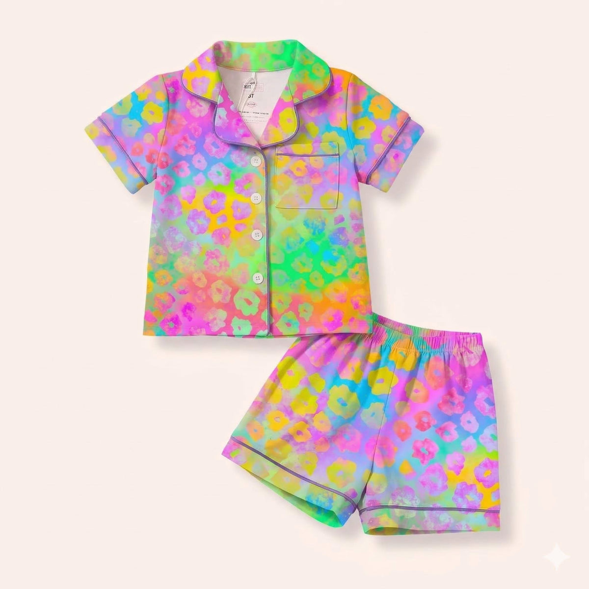 Neon Jungle Shorts Loungewear Set